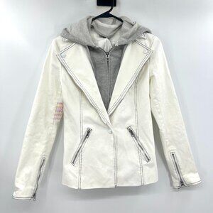 NWT Jamison Madison White Denim Dickey Jacket Women's XS